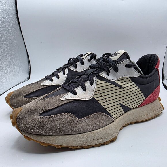 New Balance 327 Black Team Red Mens Size 13 Shoes Retro Running Walking Outdoors main image 4